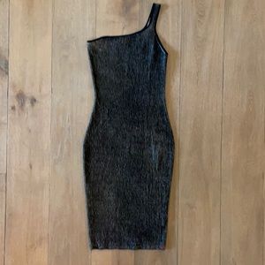 NWOT n:Philanthropy Black One Shoulder Dress- Size S